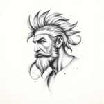 Pencil Sketch Achilles Tattoo