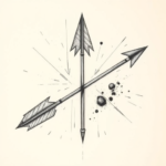 Pencil Sketch Arrow Tattoo
