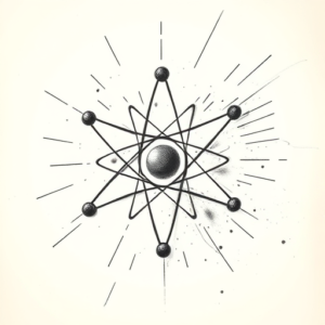 Pencil Sketch Atomic Tattoo