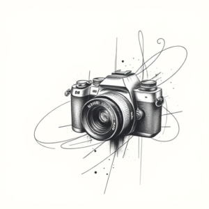Pencil Sketch Camera Tattoo