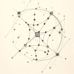 Pencil Sketch Constellation Tattoo