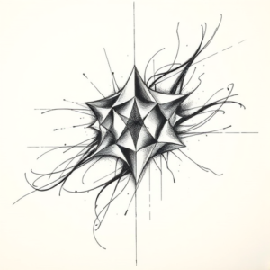 Pencil Sketch Emerald Tattoo