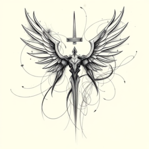 Pencil Sketch Evangelion Tattoo