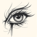 Pencil Sketch Eye Tattoo