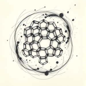 Pencil Sketch Honeycomb Tattoo