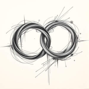 Pencil Sketch Infinity Tattoo