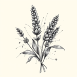 Pencil Sketch Lavender Tattoo