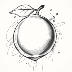 Pencil Sketch Lemon Tattoo