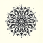 Pencil Sketch Mandala Tattoo