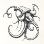 Pencil Sketch Medusa Tattoo