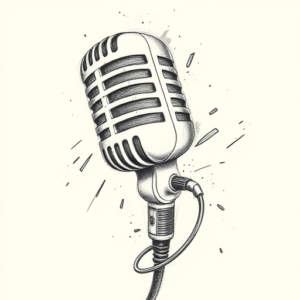 Pencil Sketch Microphone Tattoo