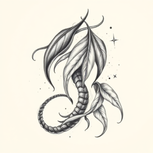 Pencil Sketch Monstera Tattoo