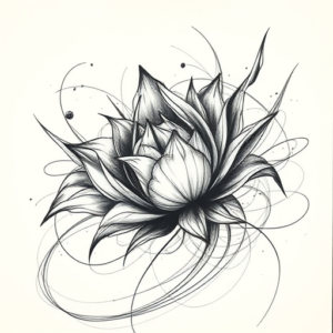 Pencil Sketch Nature Tattoo