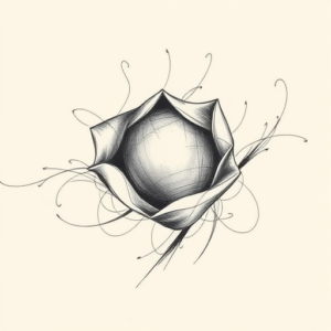 Pencil Sketch Pearl Tattoo