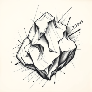 Pencil Sketch Rock Tattoo