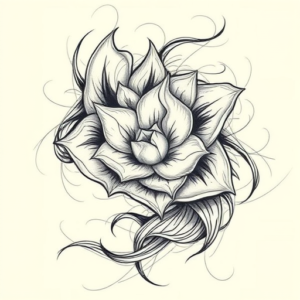 Pencil Sketch Sampaguita Tattoo