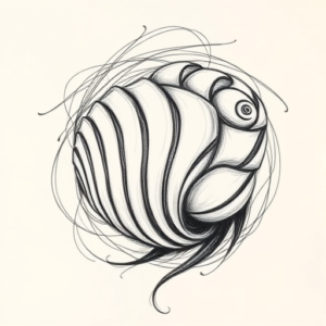 Pencil Sketch Shellback Tattoo