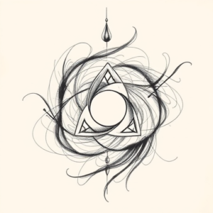 Pencil Sketch Trinity Tattoo