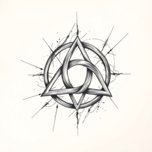 Pencil Sketch Triquetra Tattoo