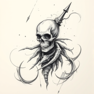 Pencil Sketch Voodoo Tattoo