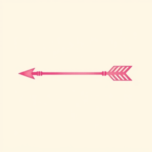 Pink Arrow Tattoo