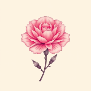 Pink Carnation Tattoo