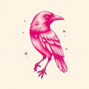 Pink Crow Tattoo