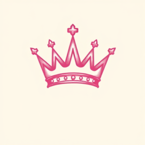 Pink Crown Tattoo
