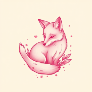 Pink Fox Tattoo