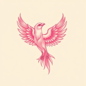 Pink Phoenix Tattoo