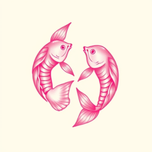 Pink Pisces Tattoo