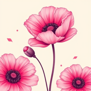 Pink Poppy Tattoo