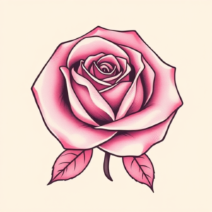 Pink Rose Tattoo