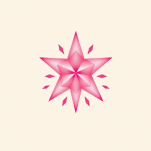 Pink Star Tattoo