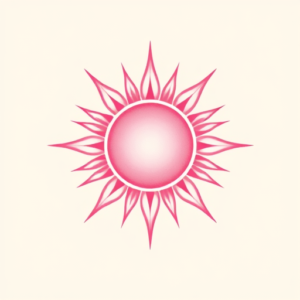 Pink Sun Tattoo