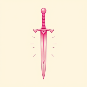 Pink Sword Tattoo