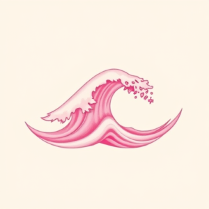 Pink Wave Tattoo