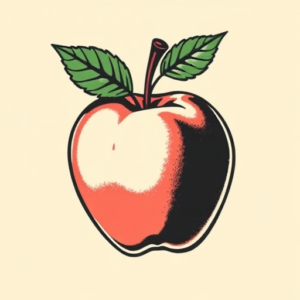 Pixel Art Apple Tattoo
