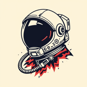 Pixel Art Astronaut Tattoo