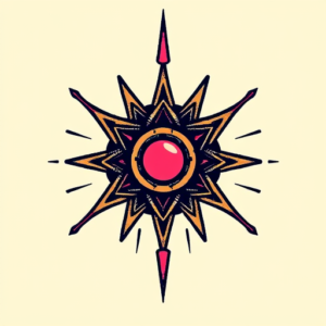 Pixel Art Atomic Tattoo