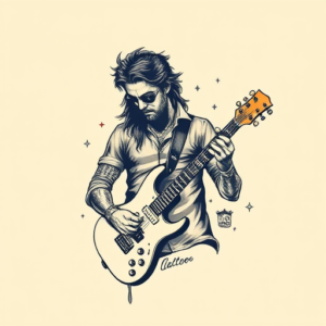 Pixel Art Band Tattoo