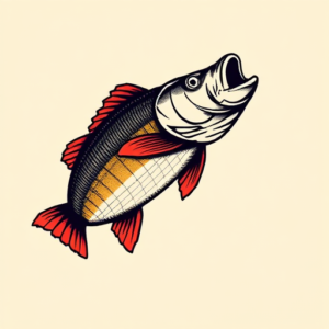 Pixel Art Bass Tattoo