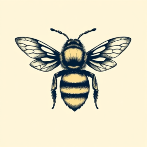 Pixel Art Bee Tattoo