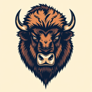 Pixel Art Bison Tattoo