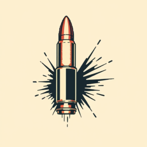 Pixel Art Bullet Tattoo