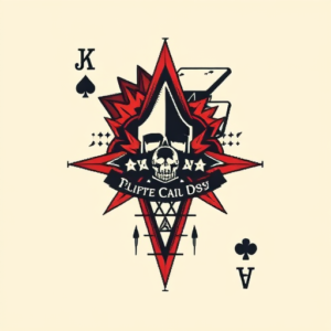 Pixel Art Card Tattoo