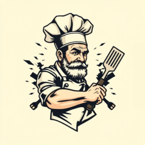Pixel Art Chef Tattoo