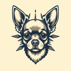 Pixel Art Chihuahua Tattoo