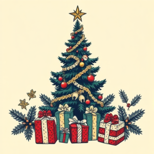 Pixel Art Christmas Tattoo