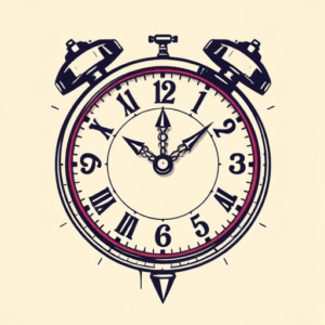 Pixel Art Clock Tattoo